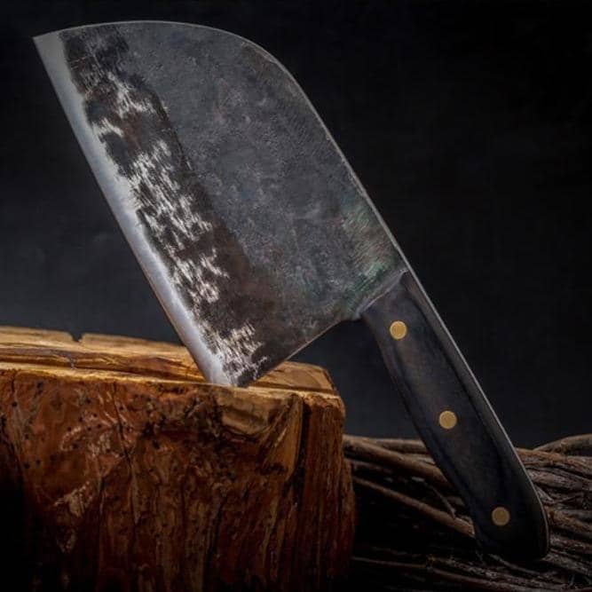 Nakiri / Chukabocho (なきり) Cleaver de aço Tang completo