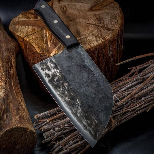 Nakiri / Chukabocho (なきり) Cleaver de aço Tang completo