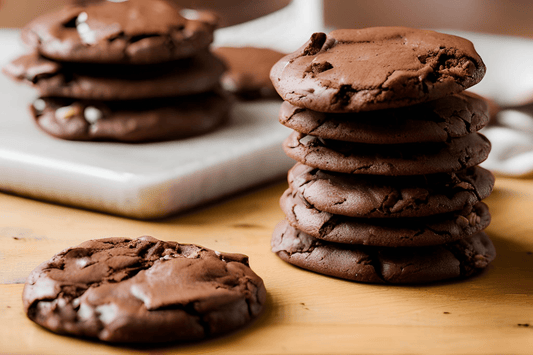 Galletas de mezcla de brownie de chocolate decadente