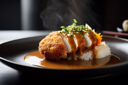 Curry Katsu de frango crocante com molho de curry japonês perfumado