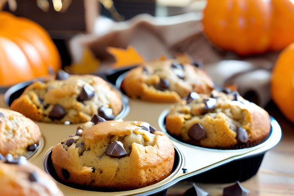 Muffins de chocolate de abóbora