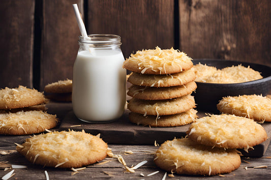 Biscoitos de coco crocante