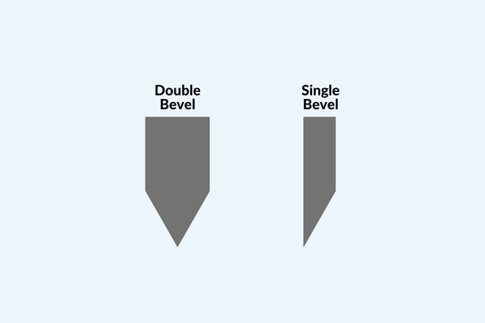 Facas de chanfro único vs duplo chanfro: qual é a melhor?