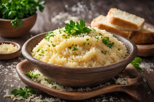 Pastina italiana clássica com manteiga e parmesão