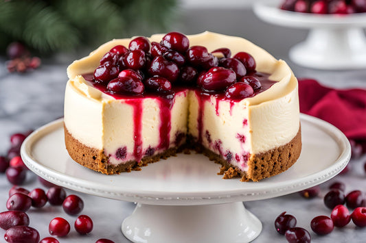 Crenberry Cheesecake com crosta Gingersnap