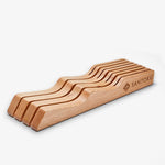 Gaveta para faca de cozinha | Organizador de mesa de madeira