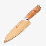 Haruta 5 pulgadas VG10 Cuchillo utilitario de acero Damasco Japonés con mango de madera y vaina
