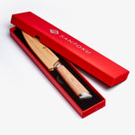 Haruta 5 pulgadas VG10 Cuchillo utilitario de acero Damasco Japonés con mango de madera y vaina