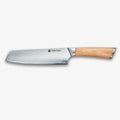 Faca Nakiri Haruta 7 Polegadas VG10 Japonesa Aço Damasco com Cabo de Madeira e Bainha