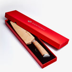 Haruta 7 polegadas VG10 Japaneamente Damasco Aço Nakiri Faca com alça de madeira e bainha