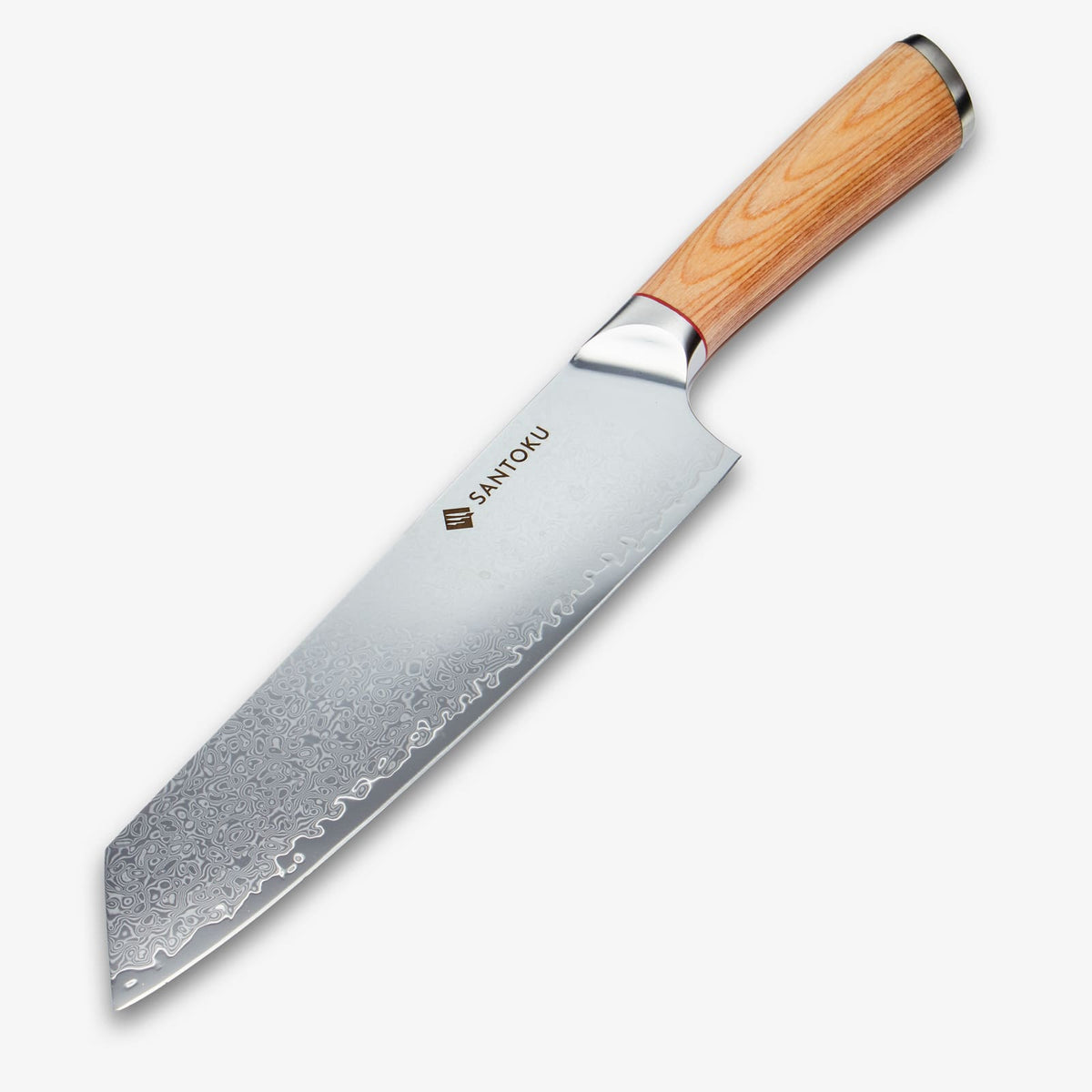 Haruta Cuchillo de chef Kiritsuke japonés de acero damasco VG10 de 8 pulgadas con mango de madera y funda
