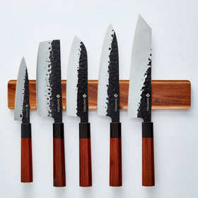 Conjunto Minato com porta-facas magnético de madeira