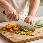 Yuhi 6-Piece Damascus-Pattern Kitchen Knife Set with Pakkawood Handles & Gift Box