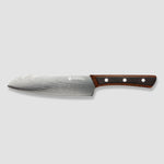 Yuhi 6-Piece Damascus-Pattern Kitchen Knife Set with Pakkawood Handles & Gift Box