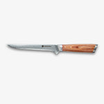 Haruta 6 pulgadas VG10 Cuchillo de deshielo de acero Damasco Japonés con mango de madera y vaina